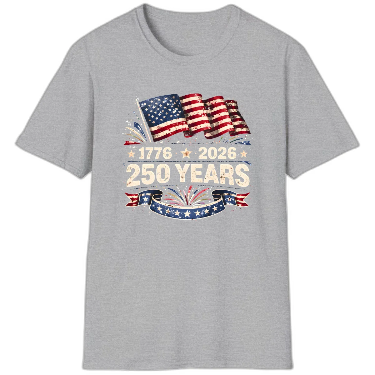 America's 250th Anniversary T-Shirt in Sport Grey