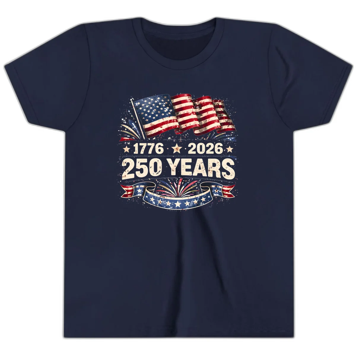 America's 250th Anniversary Youth T-Shirt in Navy