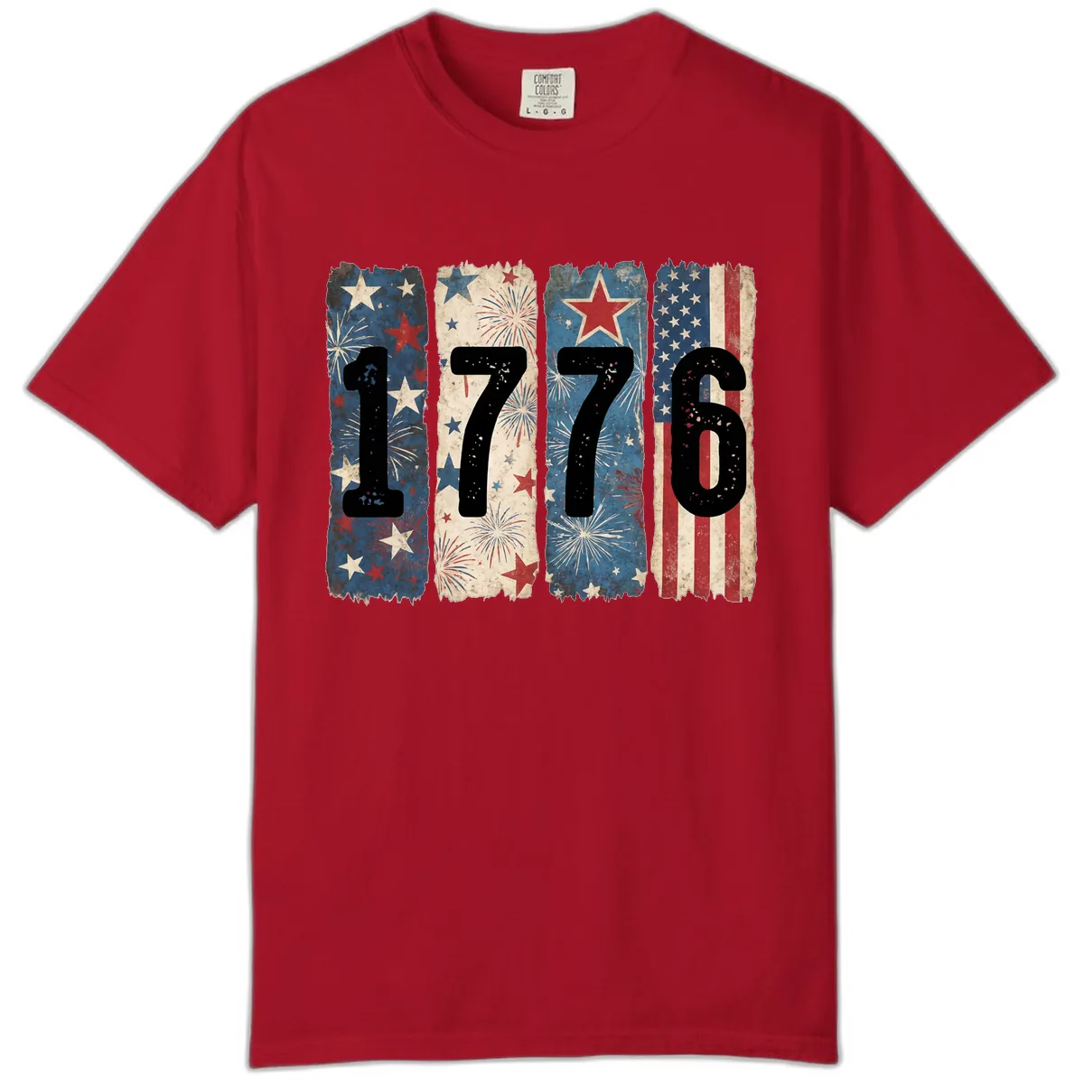 America 250th Anniversary 1776 Heritage Design Comfort Color in Red