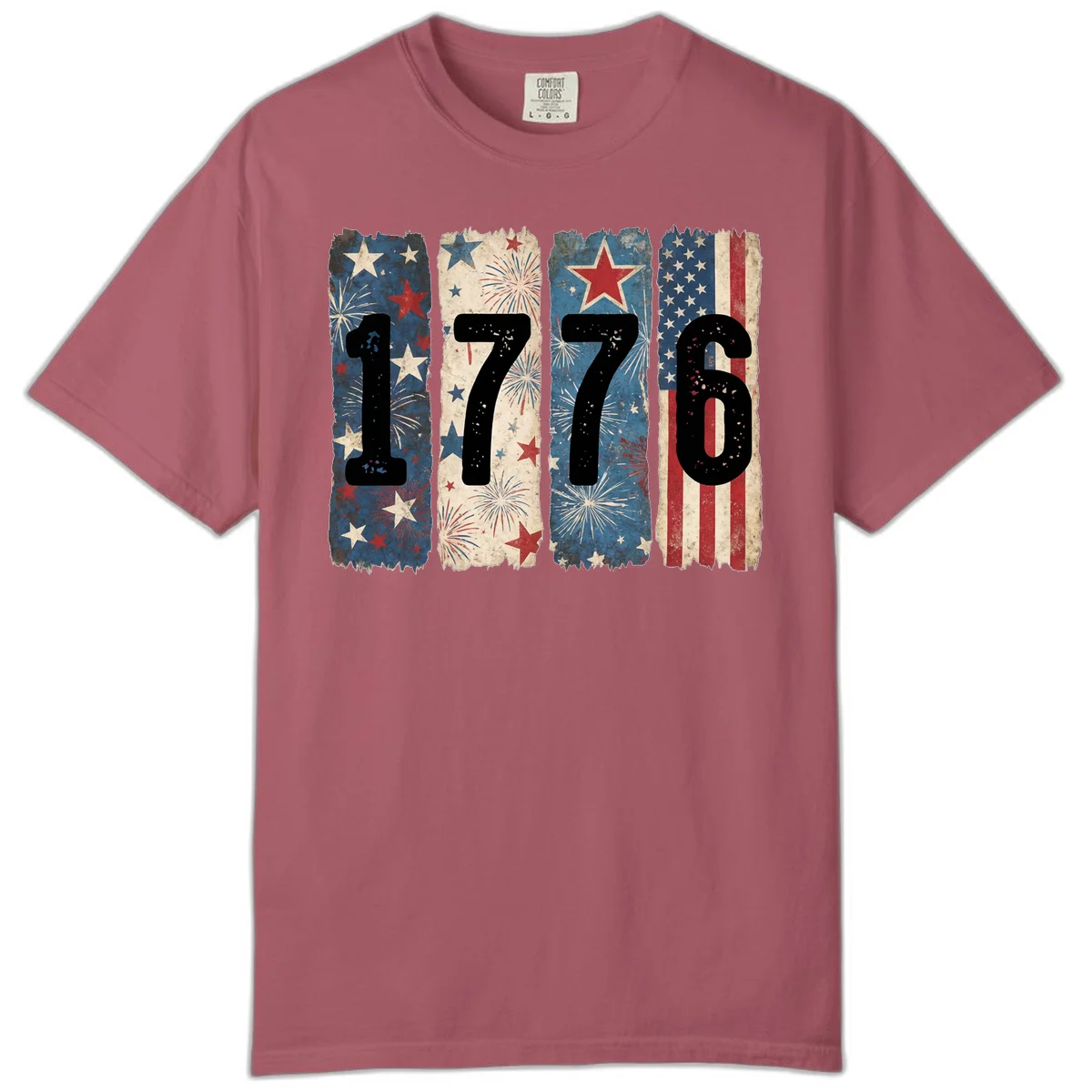 America 250th 1776 Heritage Comfort Color in Crimson