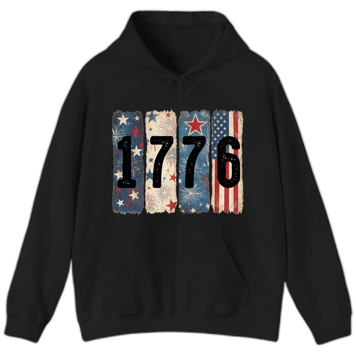 America 250th 1776 Heritage Hoodie in Black