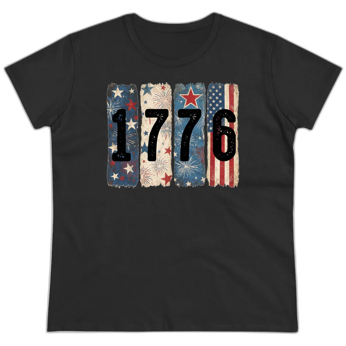 America 250th 1776 Heritage Ladies Tee in Black