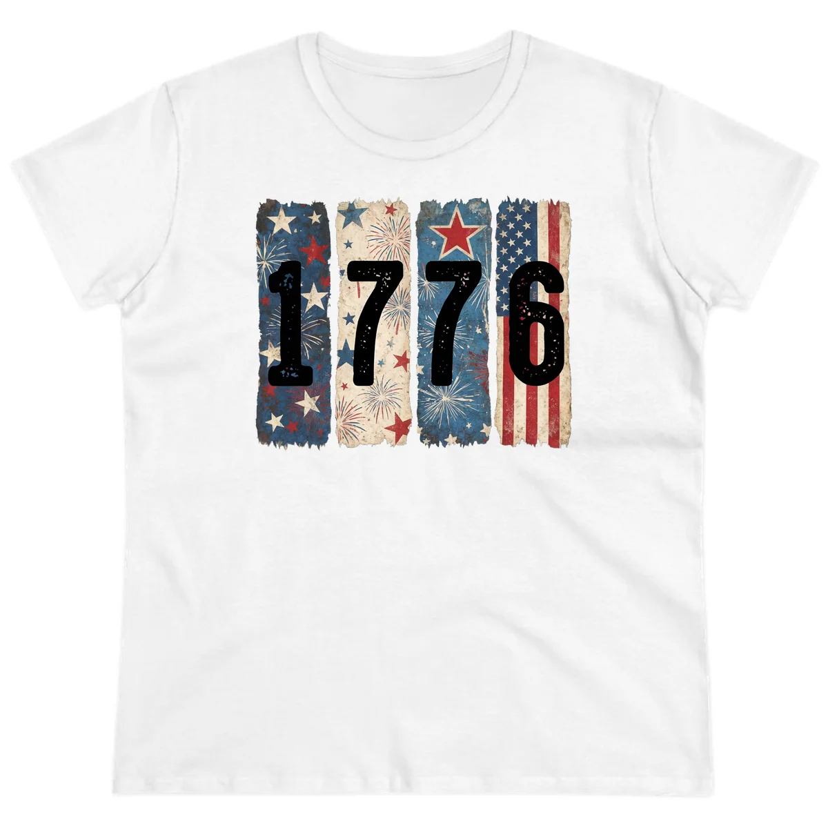America 250th 1776 Heritage Ladies Tee in White