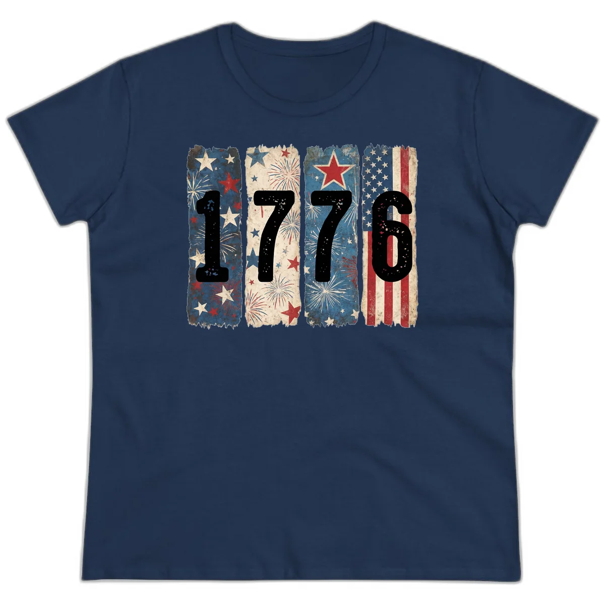 America 250th 1776 Heritage Ladies Tee in Navy