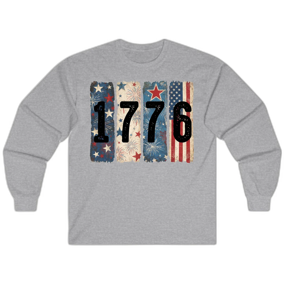 America 250th 1776 Heritage Long Sleeve in Sport Grey