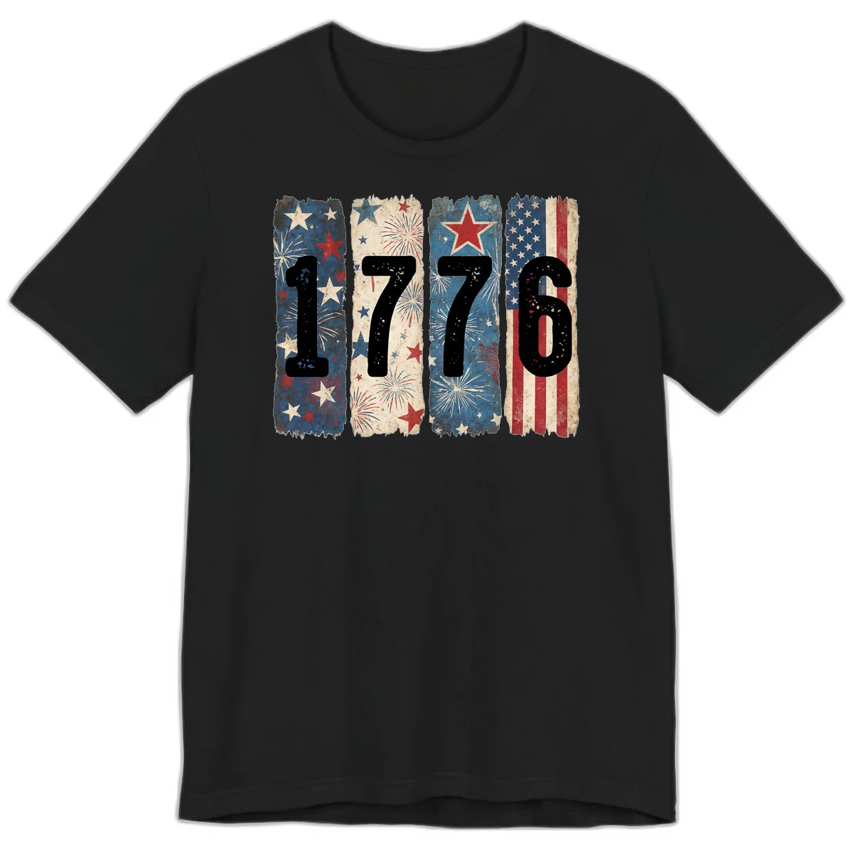 America 250th 1776 Heritage Premium T-Shirt in Black