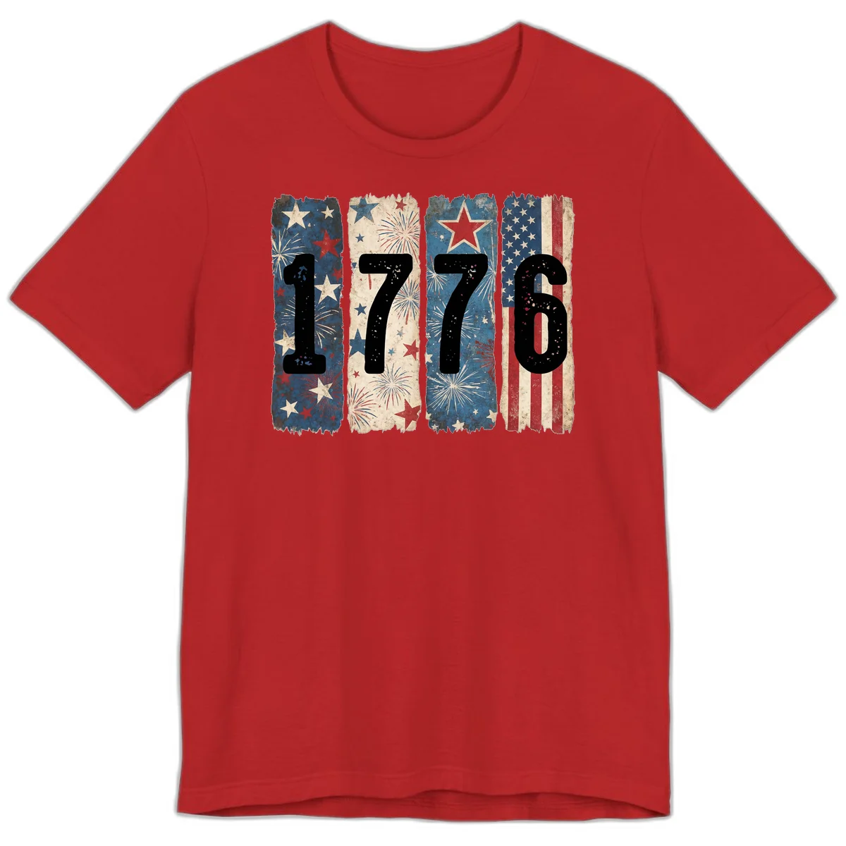 America 250th 1776 Heritage Premium T-Shirt in Red