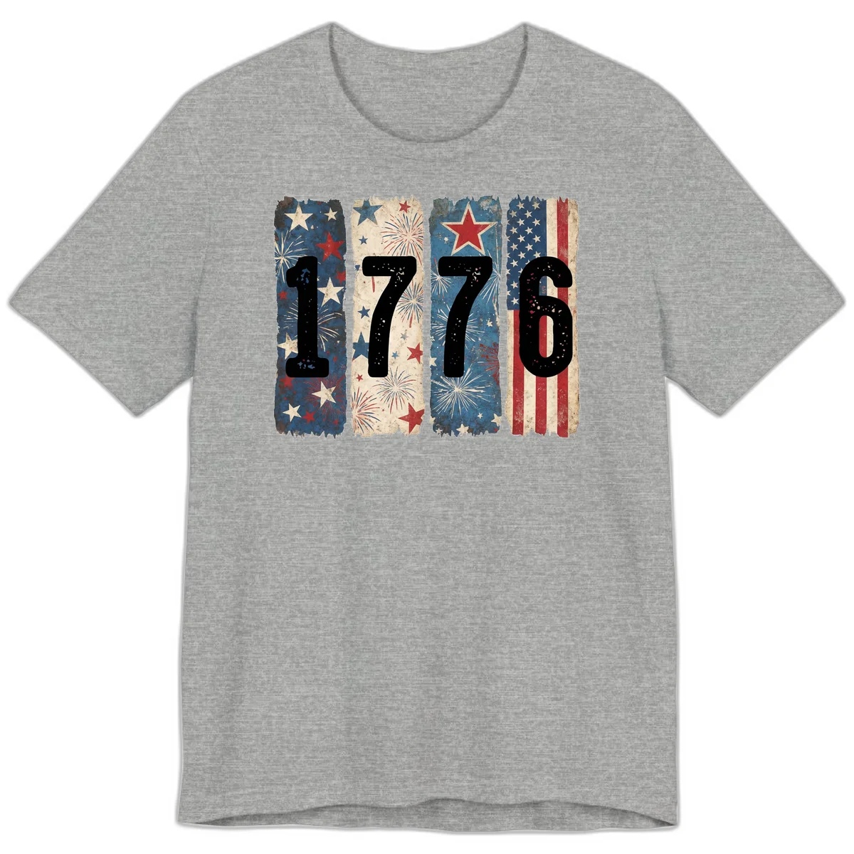 America 250th 1776 Heritage Premium T-Shirt in Athletic Heather