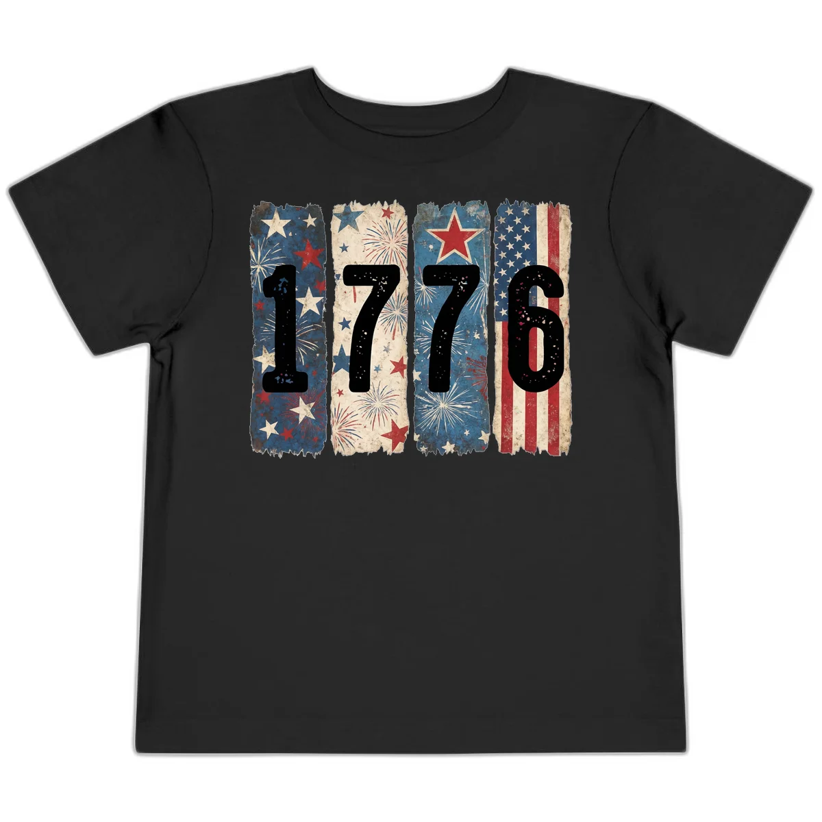 America 250th 1776 Heritage Toddler T-Shirt in Black