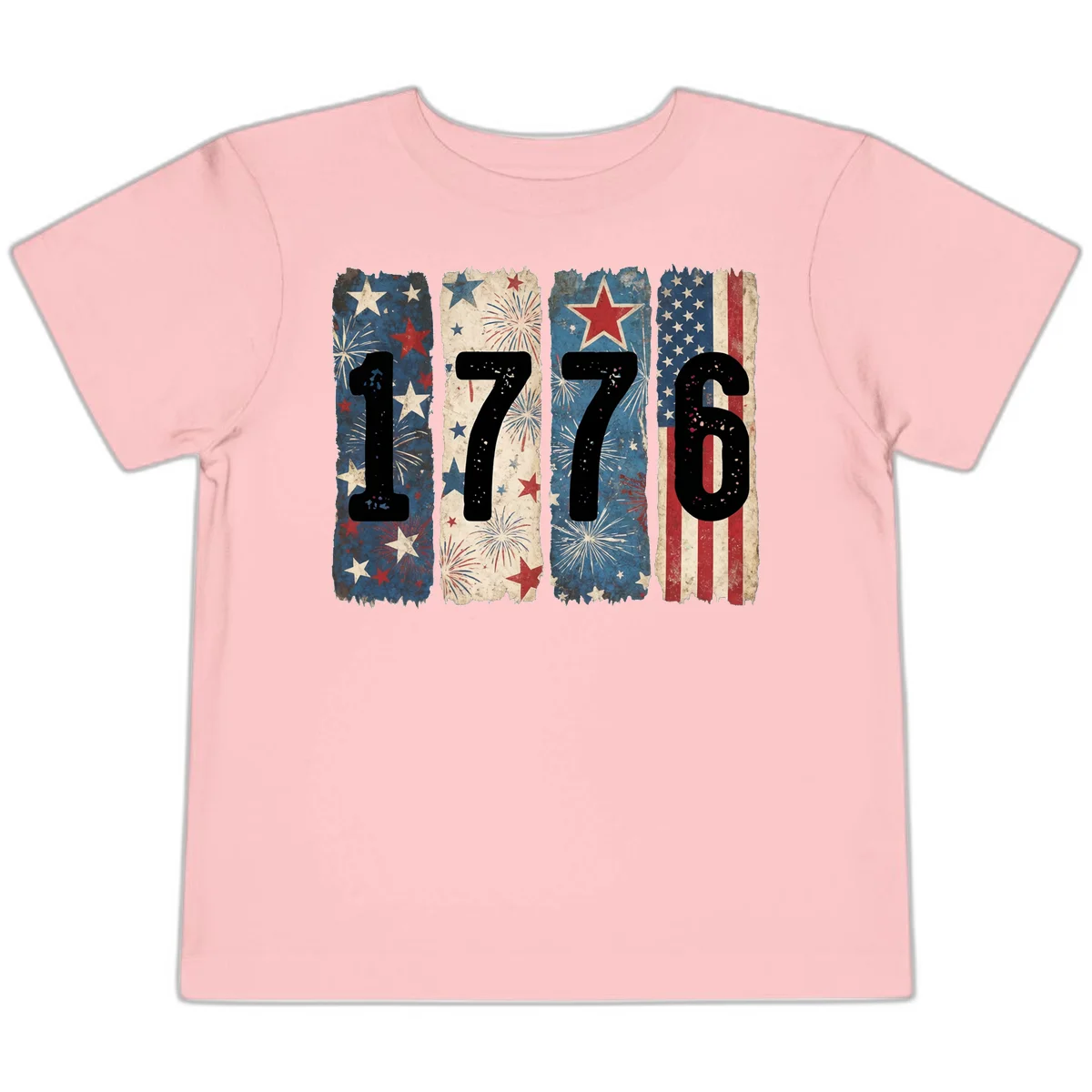 America 250th 1776 Heritage Toddler T-Shirt in Pink