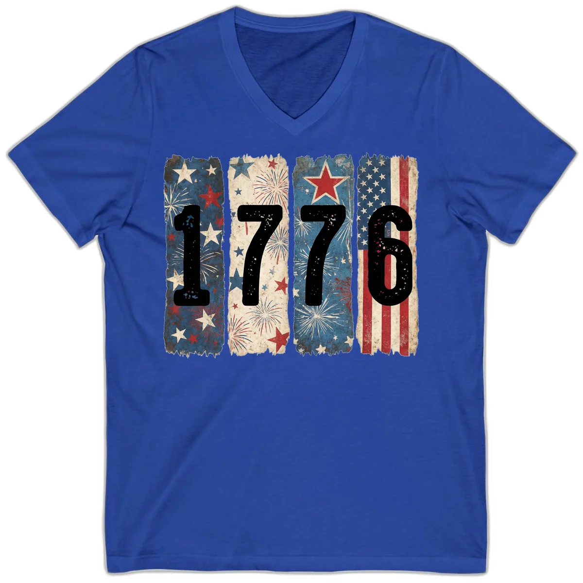 America 250th 1776 Heritage V-Neck in True Royal