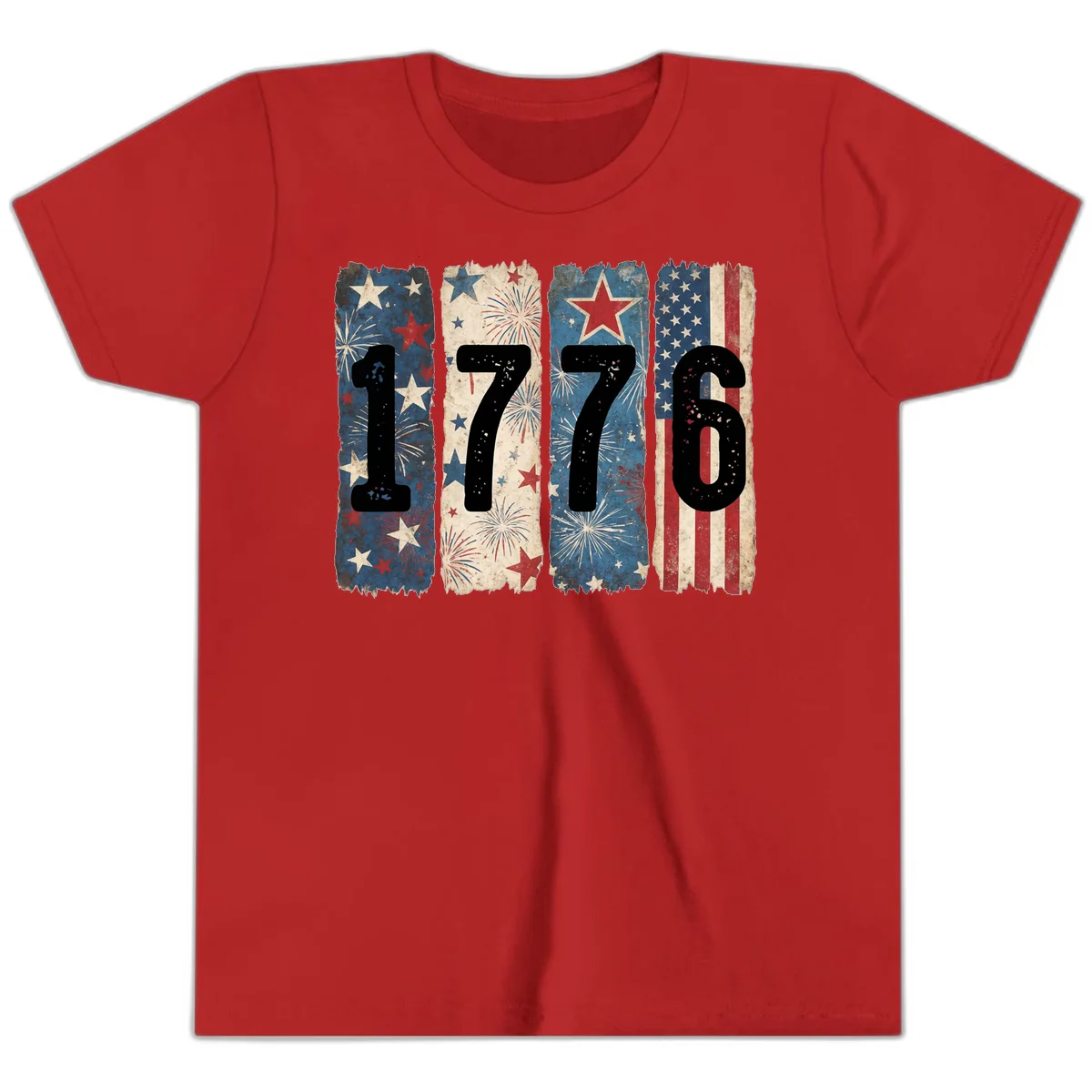 America 250th 1776 Heritage Youth T-Shirt in Red