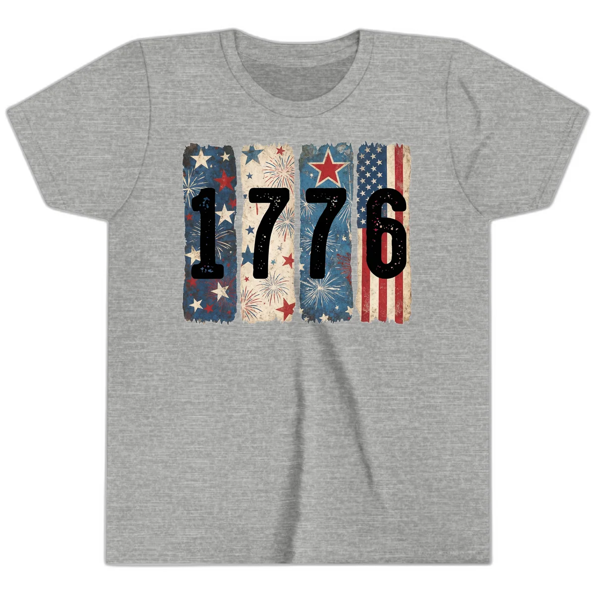 America 250th 1776 Heritage Youth T-Shirt in Athletic Heather