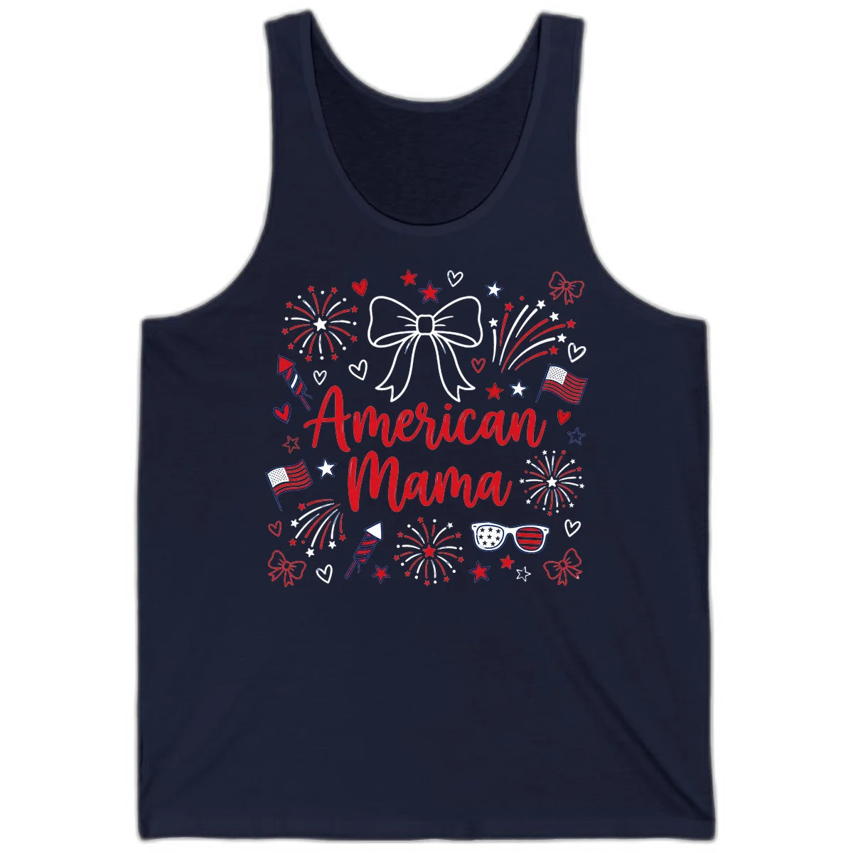 American Mama Patriotic Celebration Tank in Navy