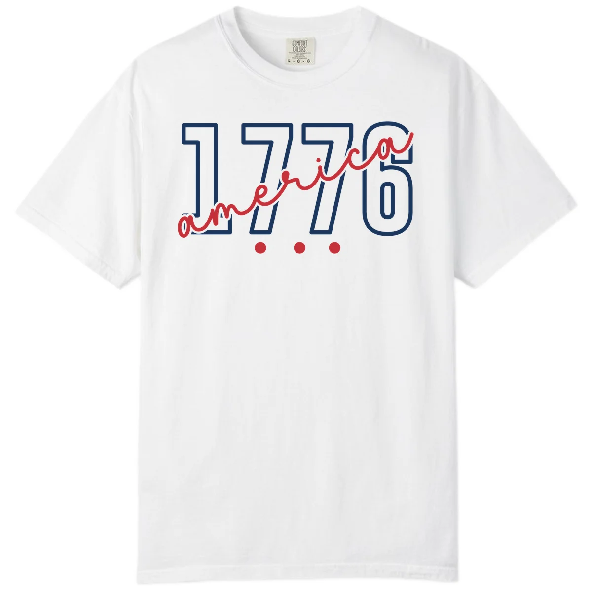 America Script Comfort Color in White