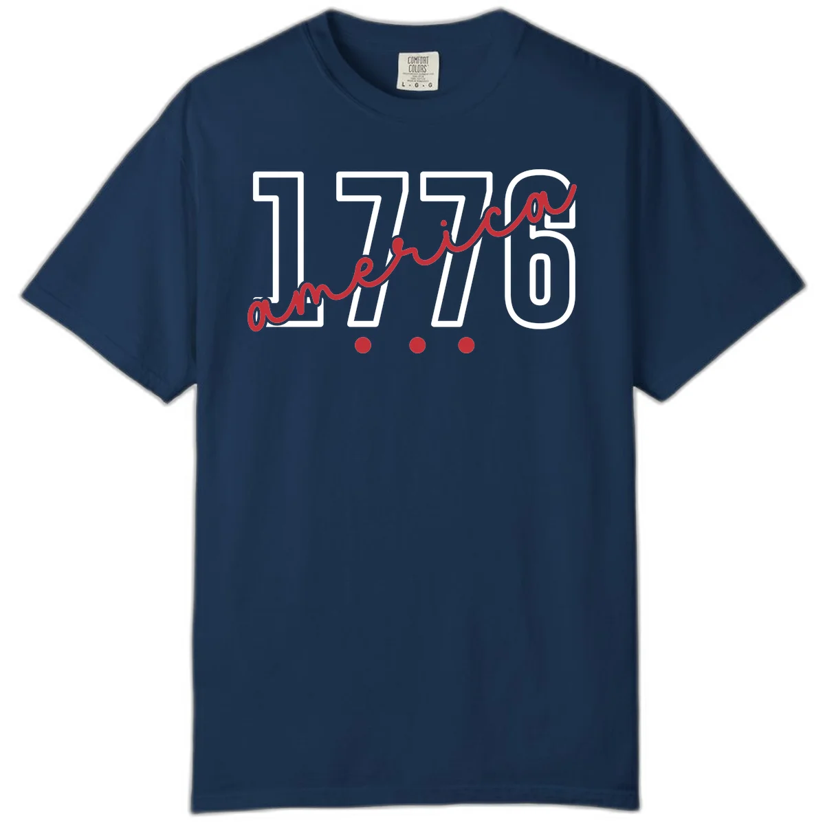 America Script Comfort Color in Navy