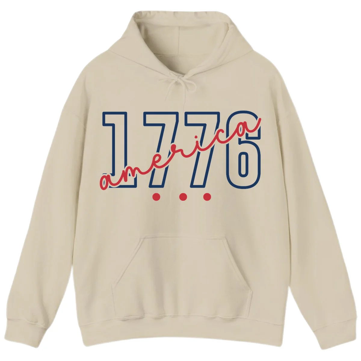 America Script Hoodie in Sand