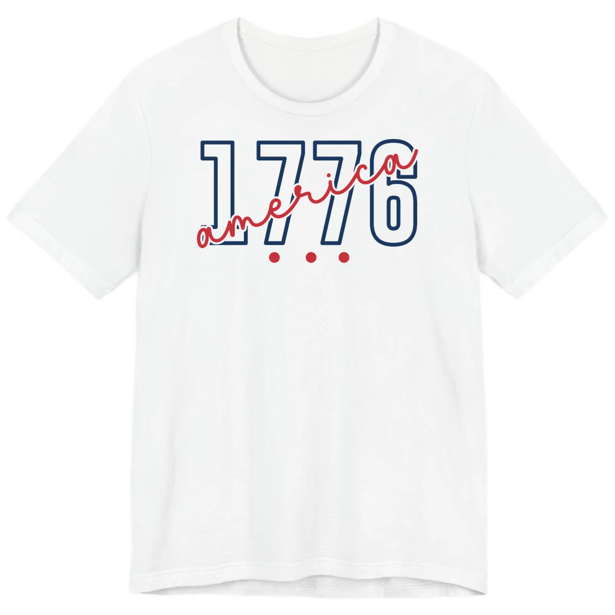 America Script Premium T-Shirt in White