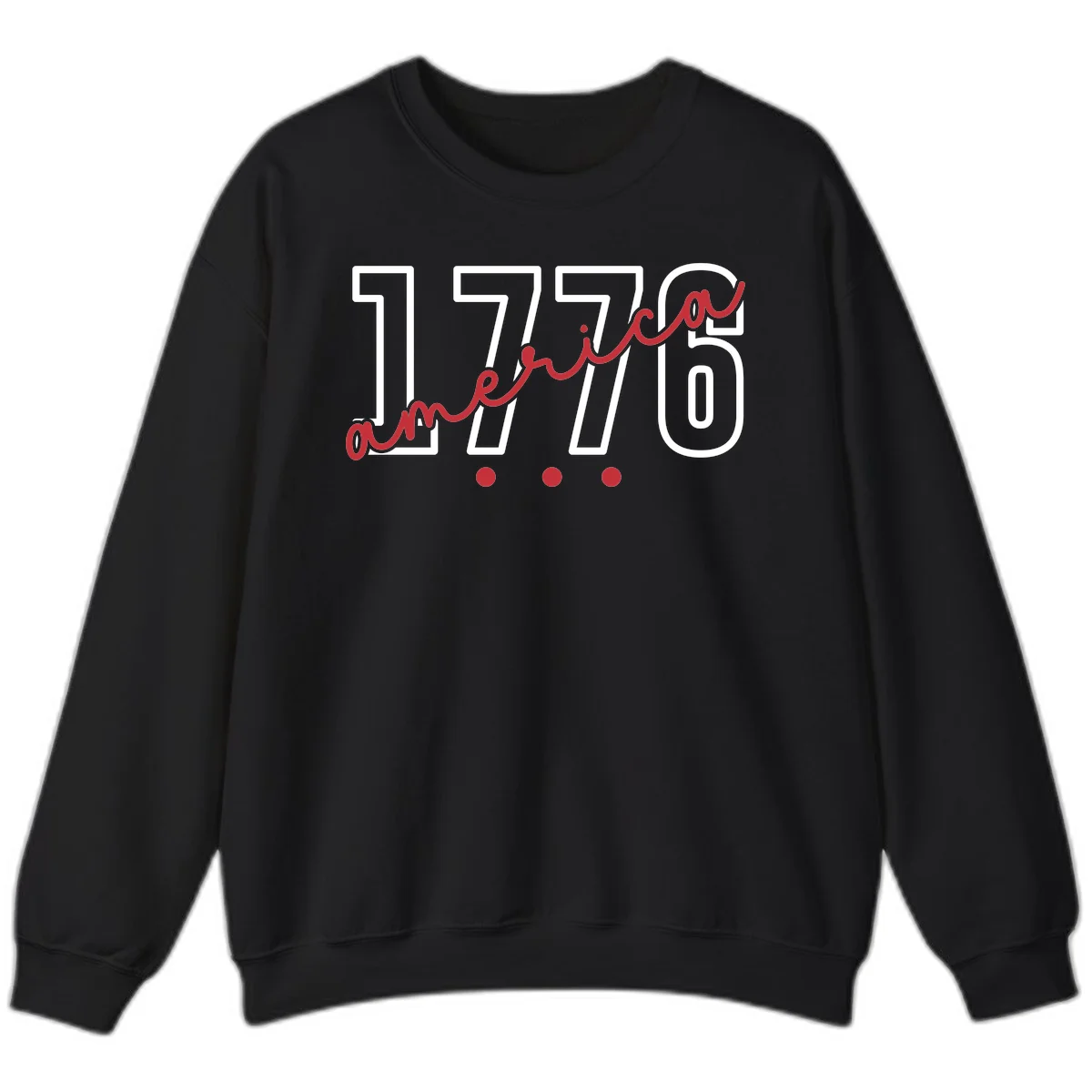 America Script Sweatshirt in Black