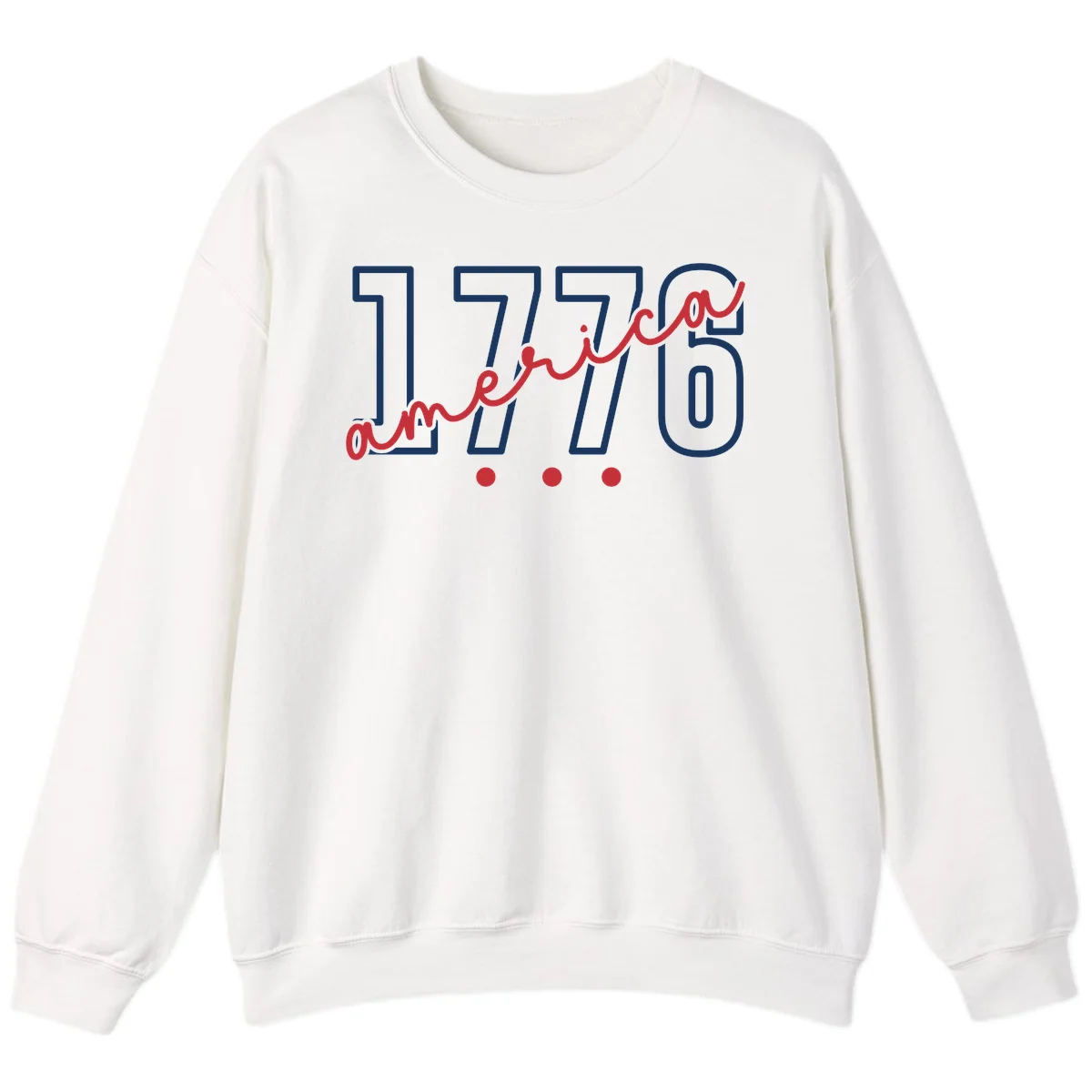 America Script Sweatshirt in White