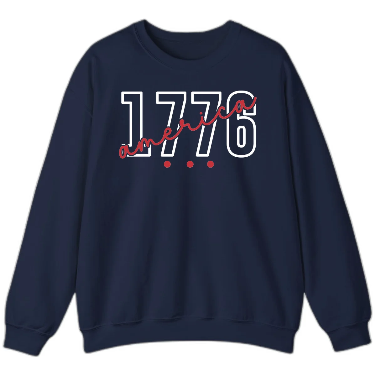 America Script Sweatshirt in Navy
