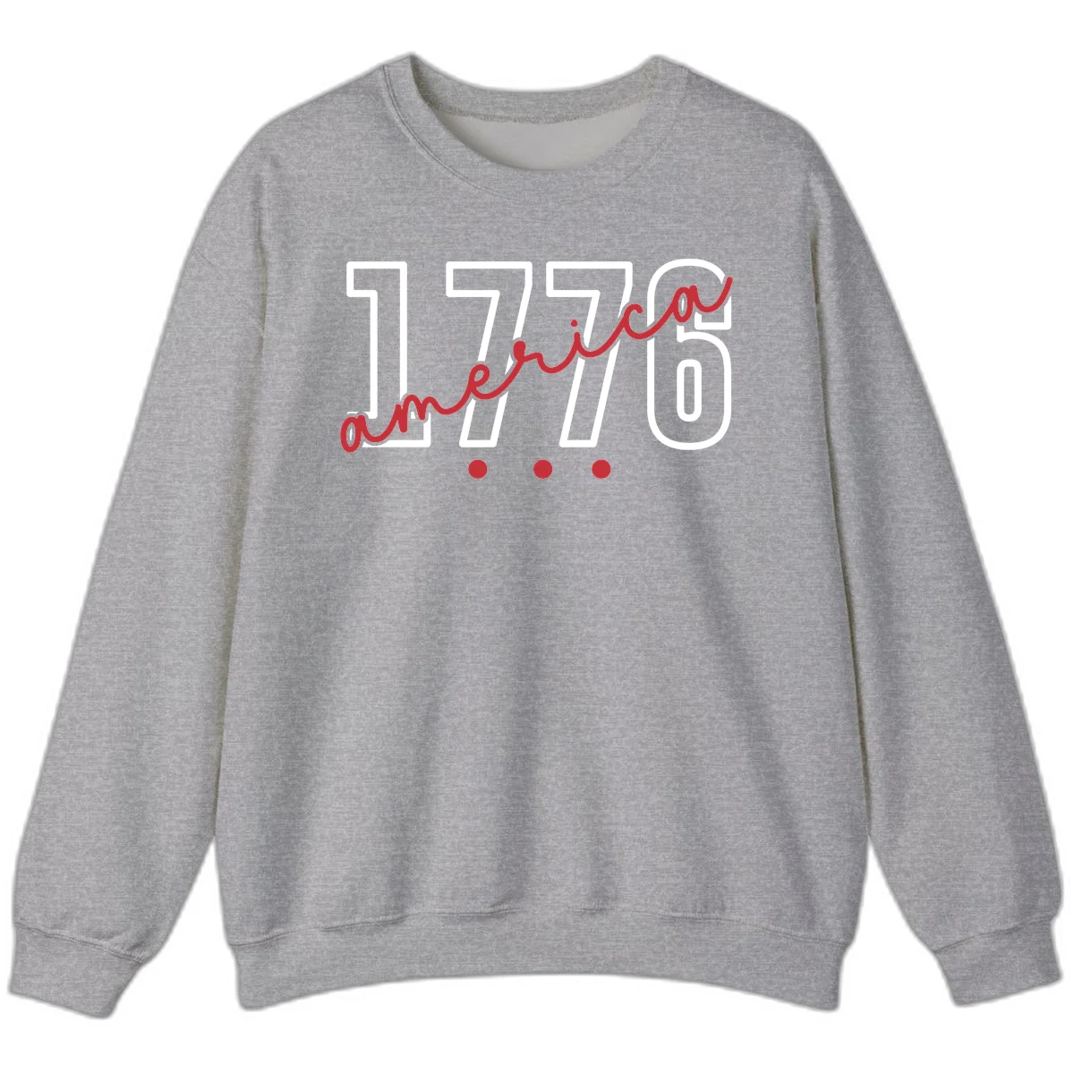 America Script Sweatshirt in Sport Grey