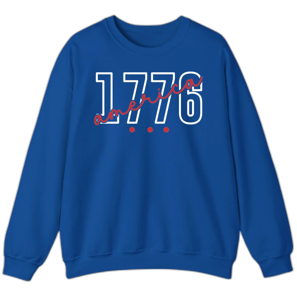 America Script Sweatshirt in Royal