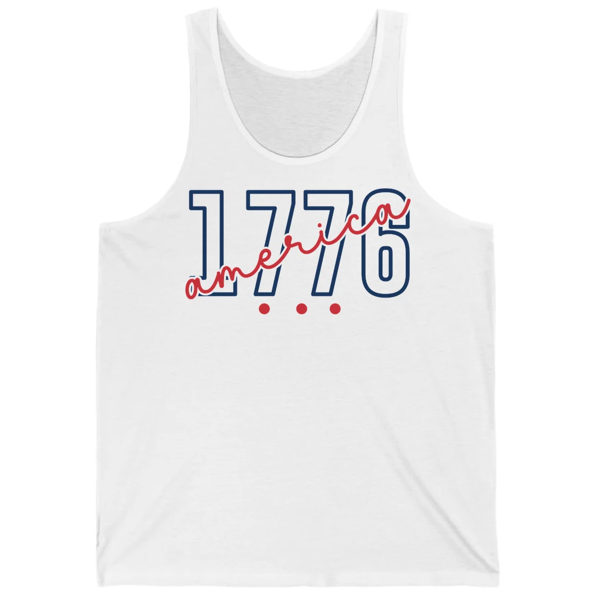 America Script Tank in White