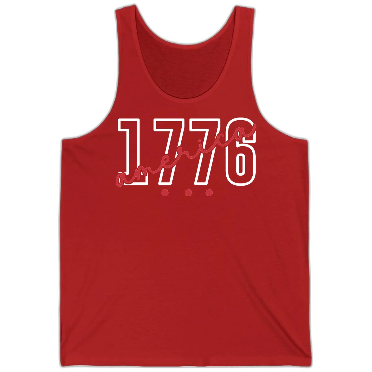 America Script Tank in Red