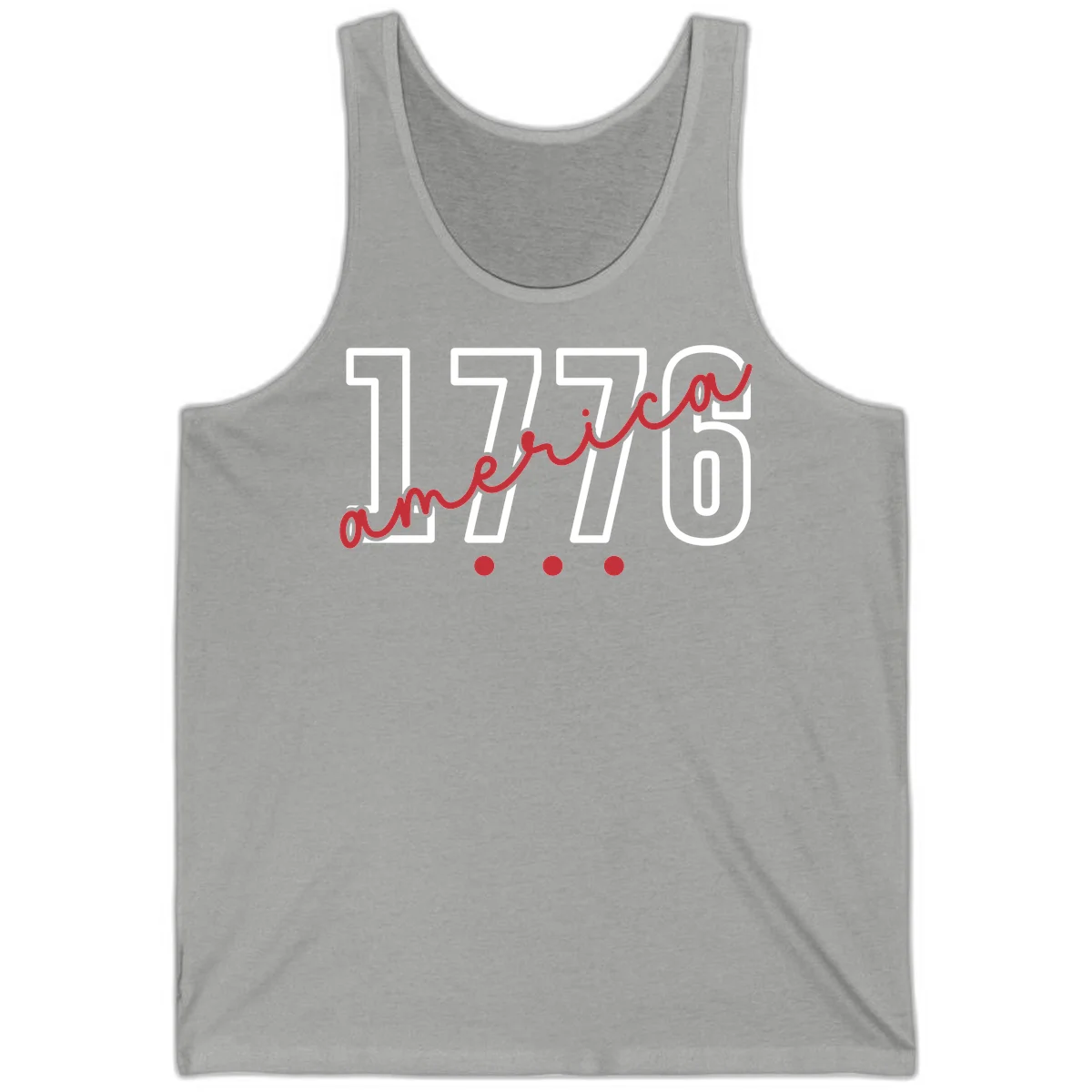 America Script Tank in Athletic Heather