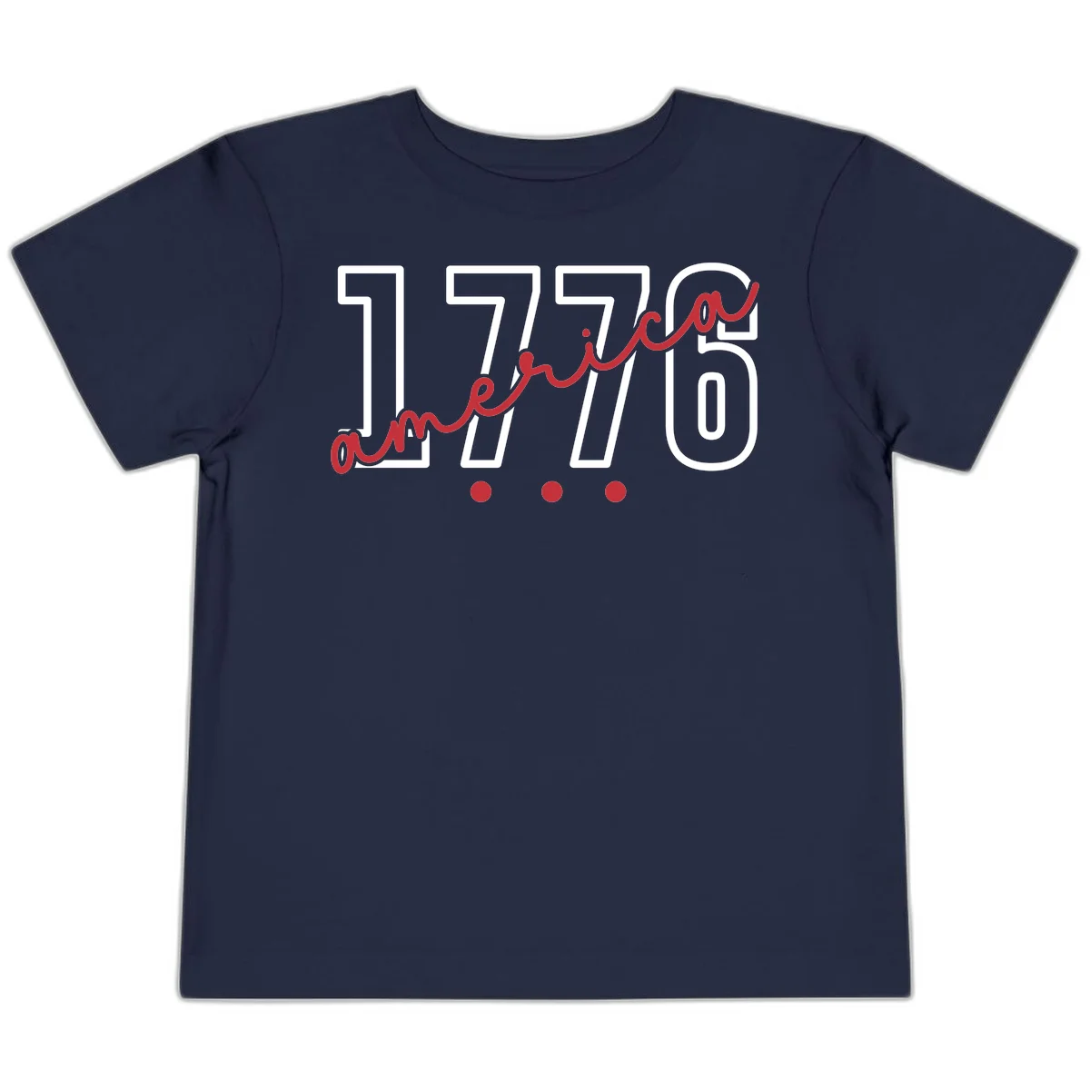 America Script Toddler T-Shirt in Navy