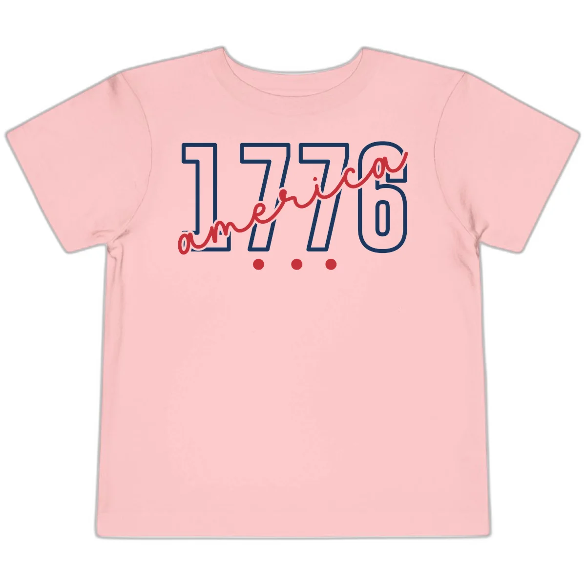 America Script Toddler T-Shirt in Pink
