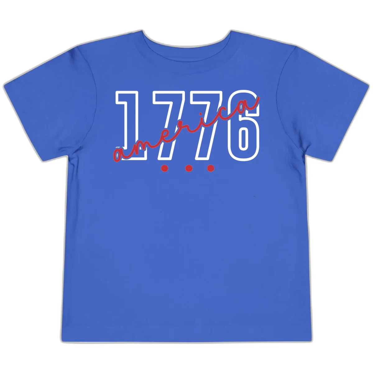 America Script Toddler T-Shirt in True Royal