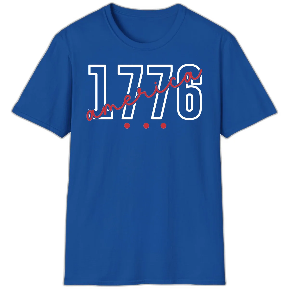 America Script T-Shirt in Royal