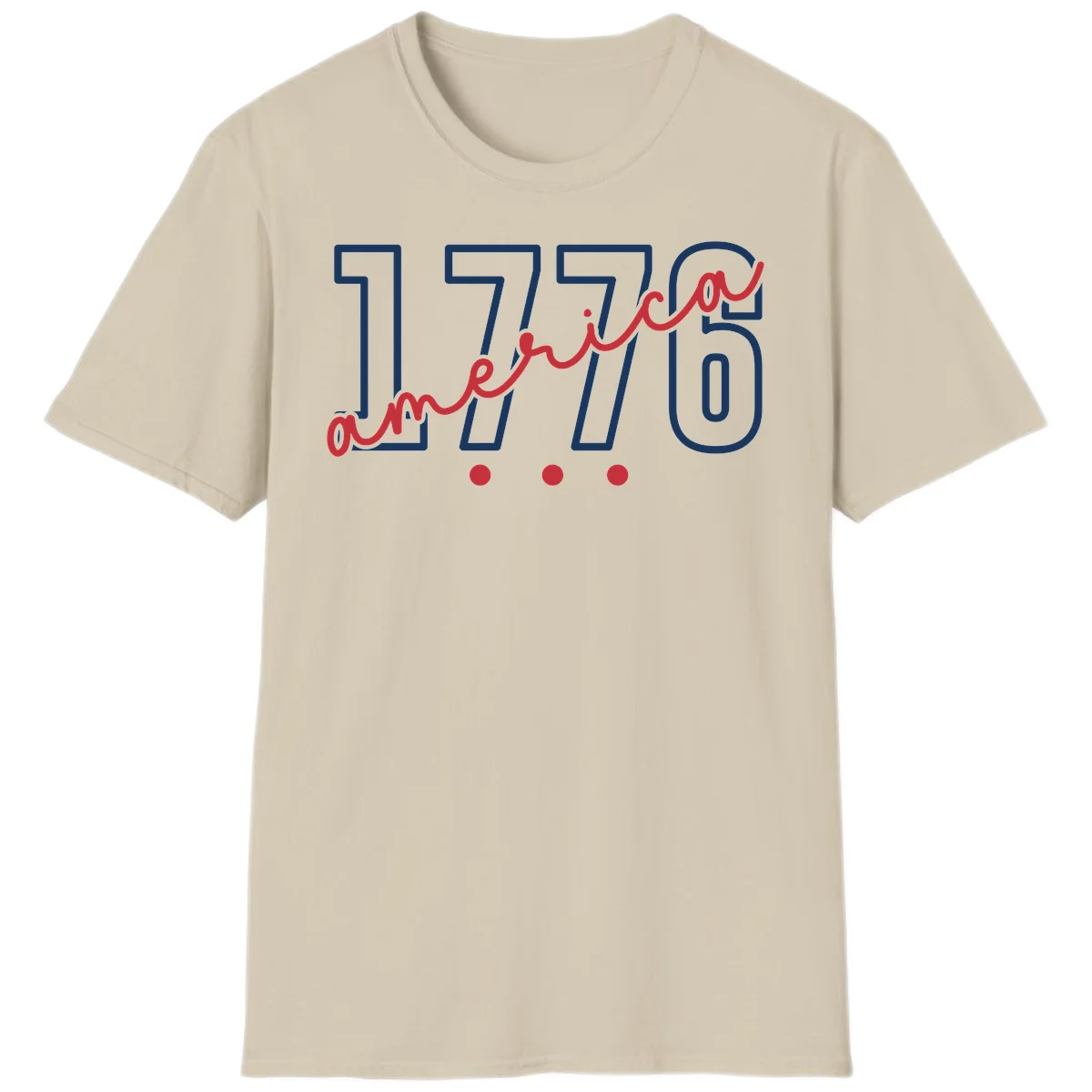 America Script T-Shirt in Sand