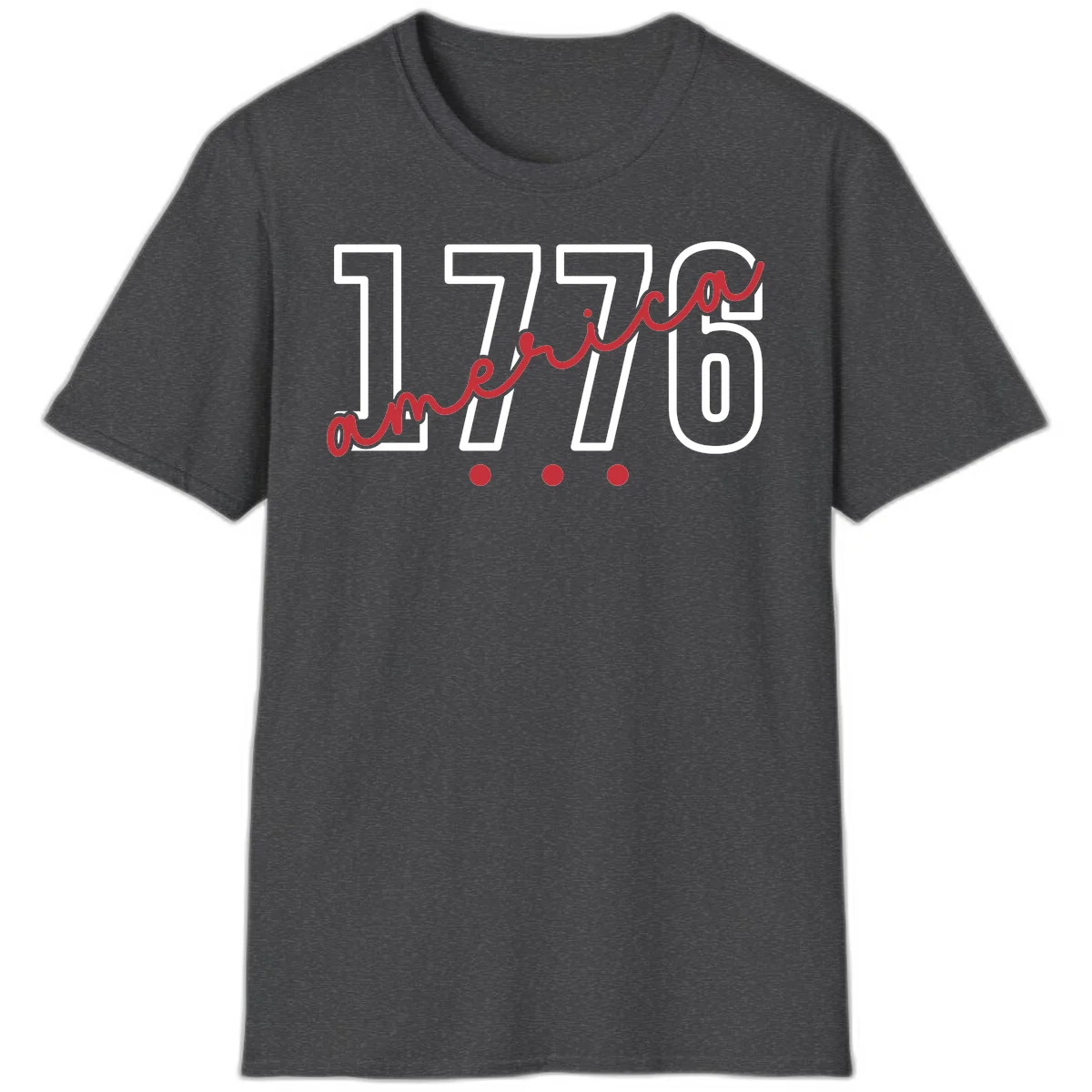 America Script T-Shirt in Dark Heather