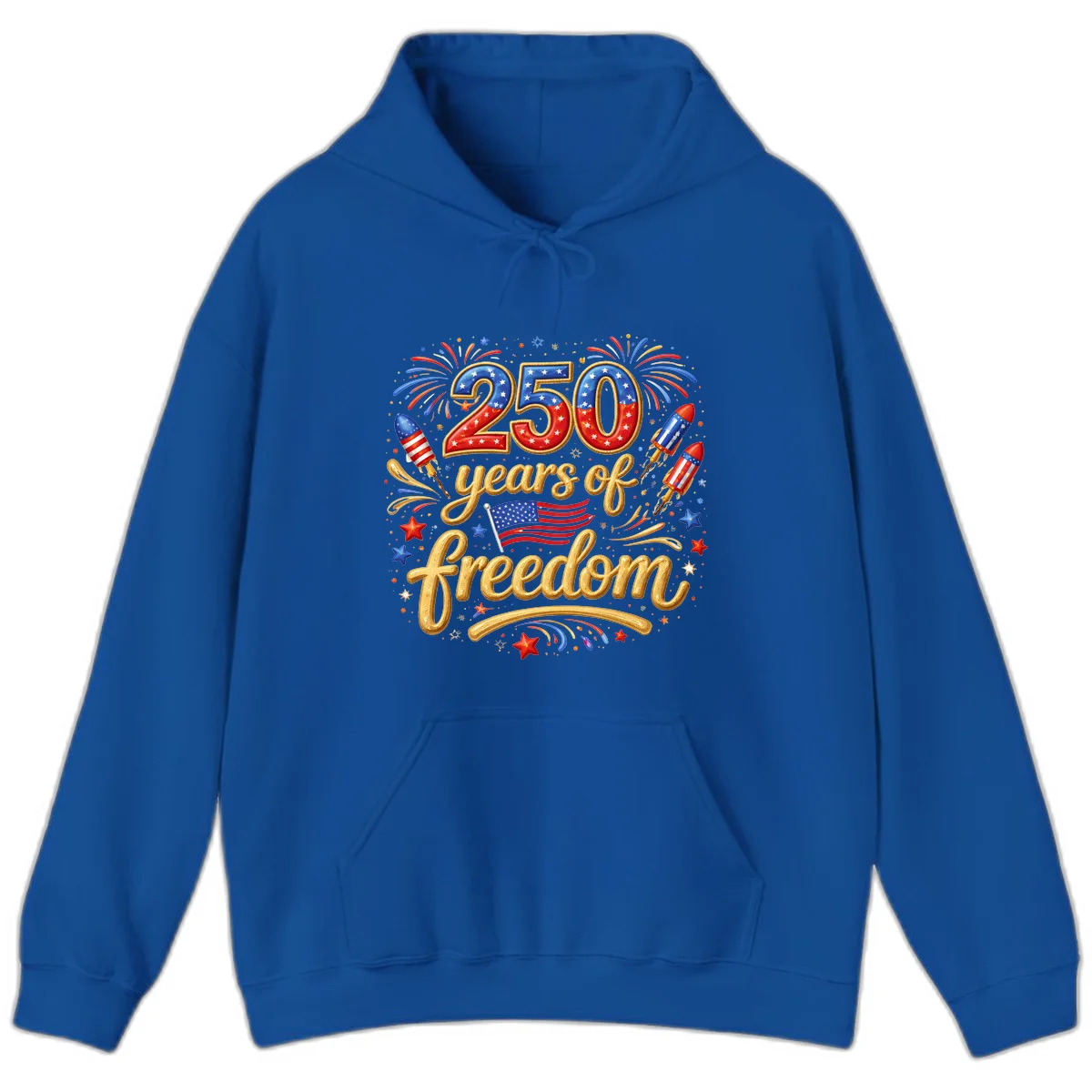 America 250th Anniversary Freedom Celebration Hoodie in Royal