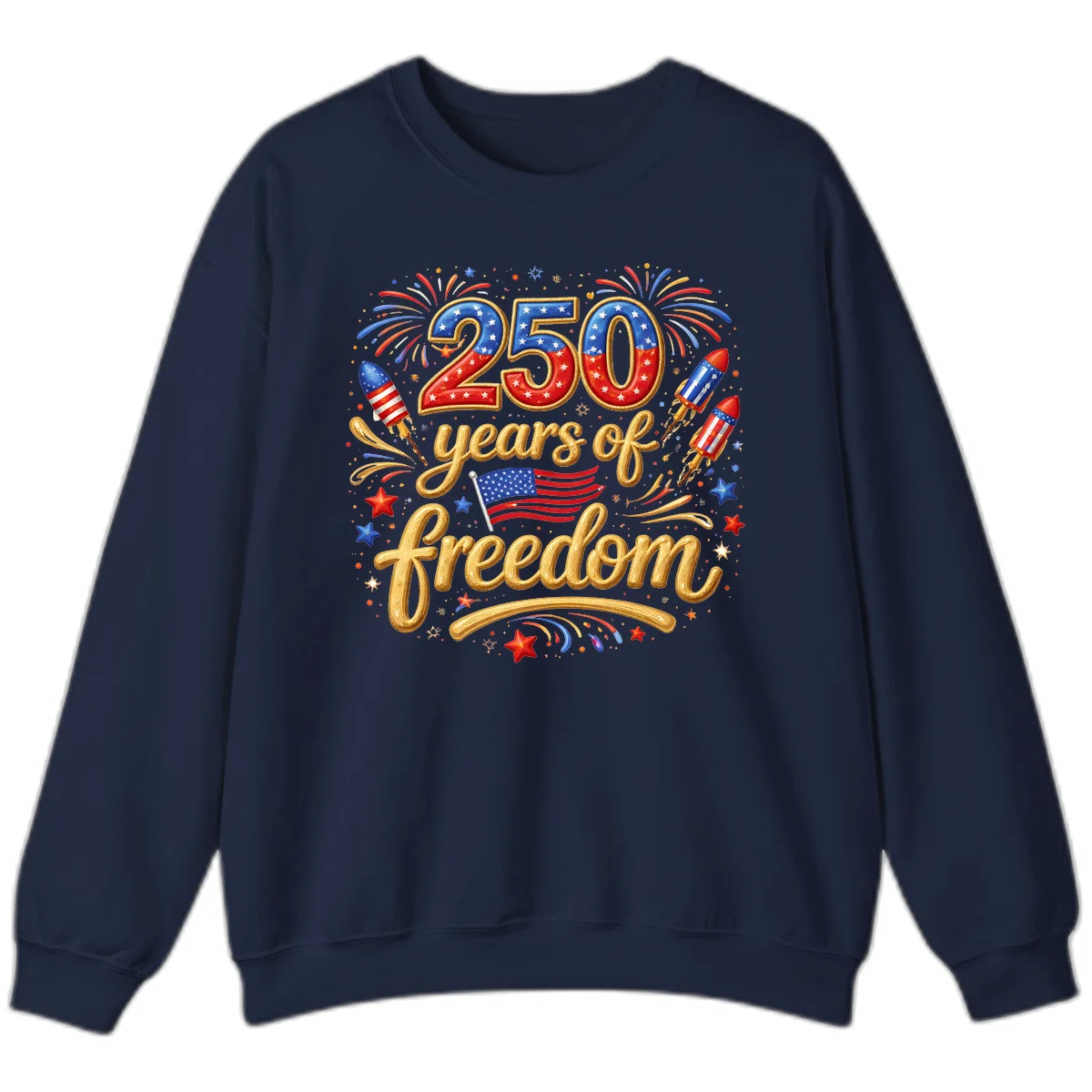 America 250th Anniversary Freedom Celebration Sweatshirt in Navy