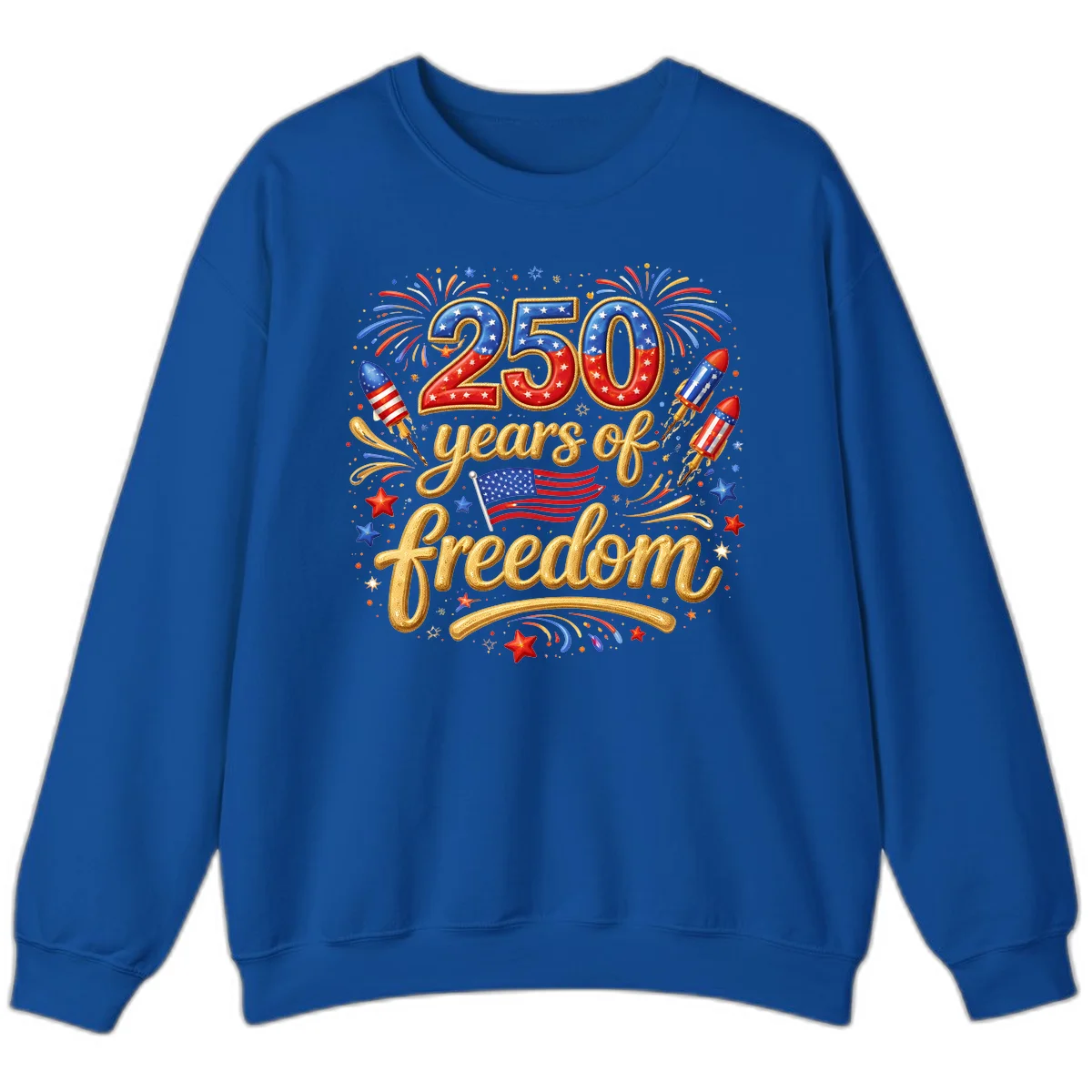 America 250th Anniversary Freedom Celebration Sweatshirt in Royal
