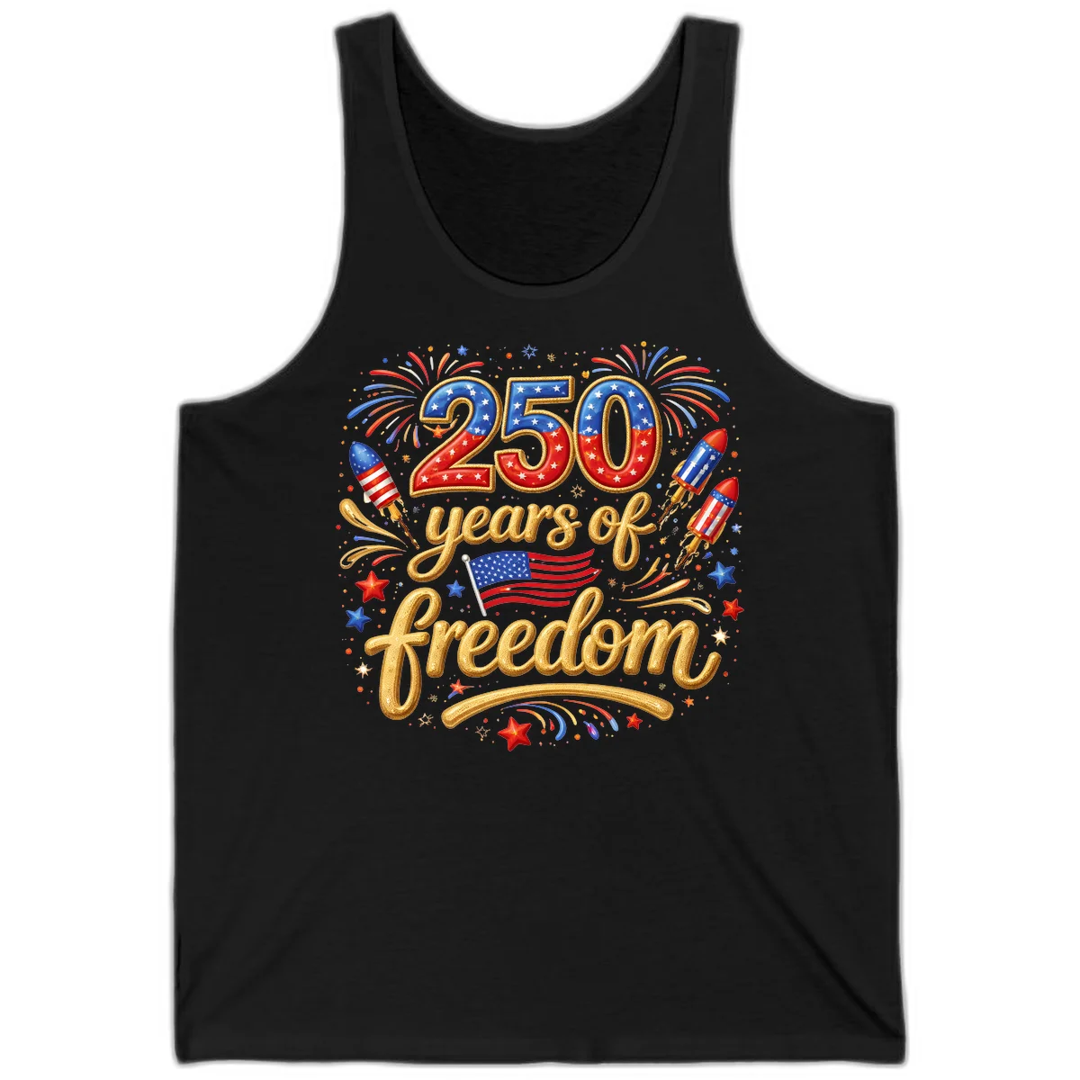 America 250th Anniversary Freedom Celebration Tank in Black