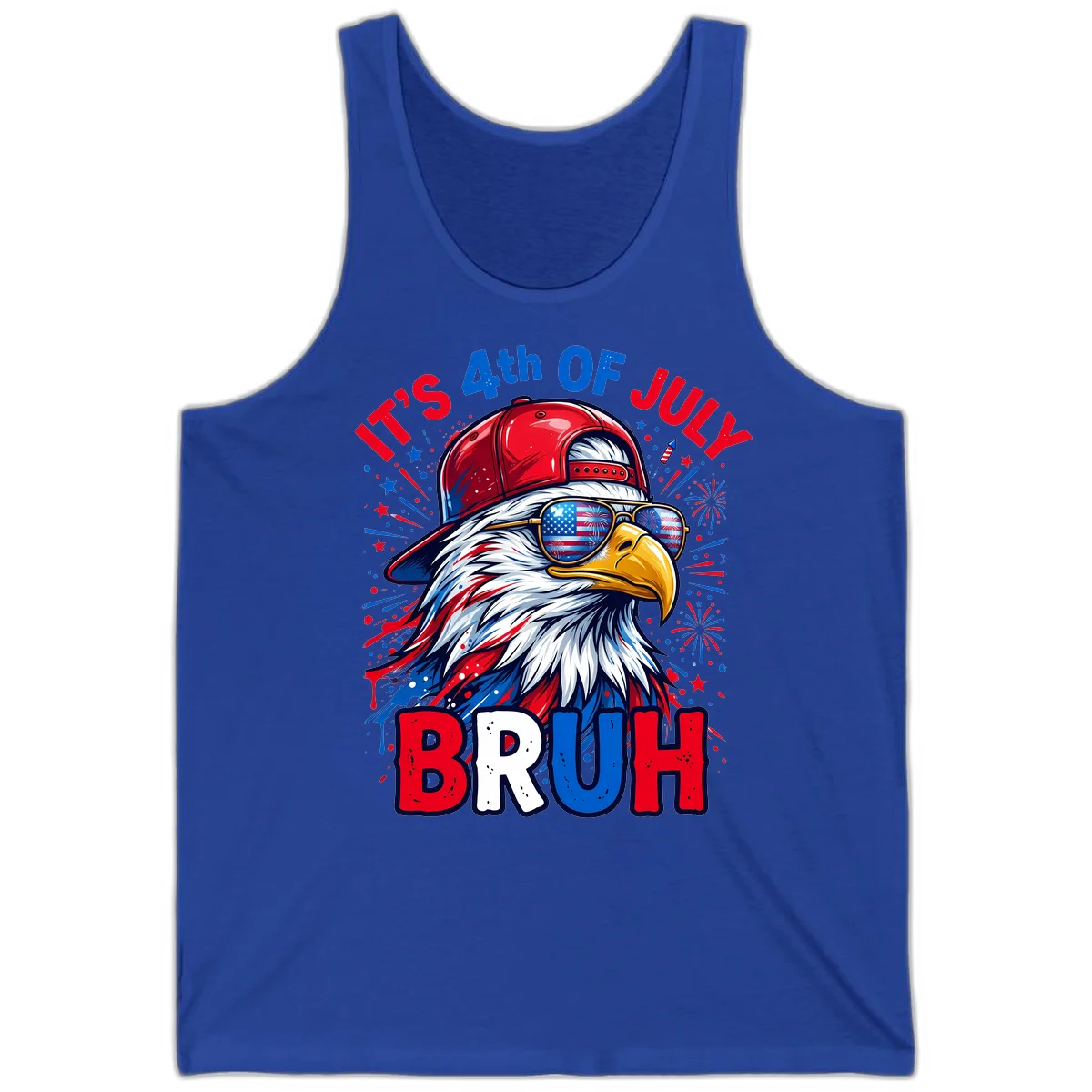 Patriotic Fourth Of July Bruh Eagle Tank in True Royal