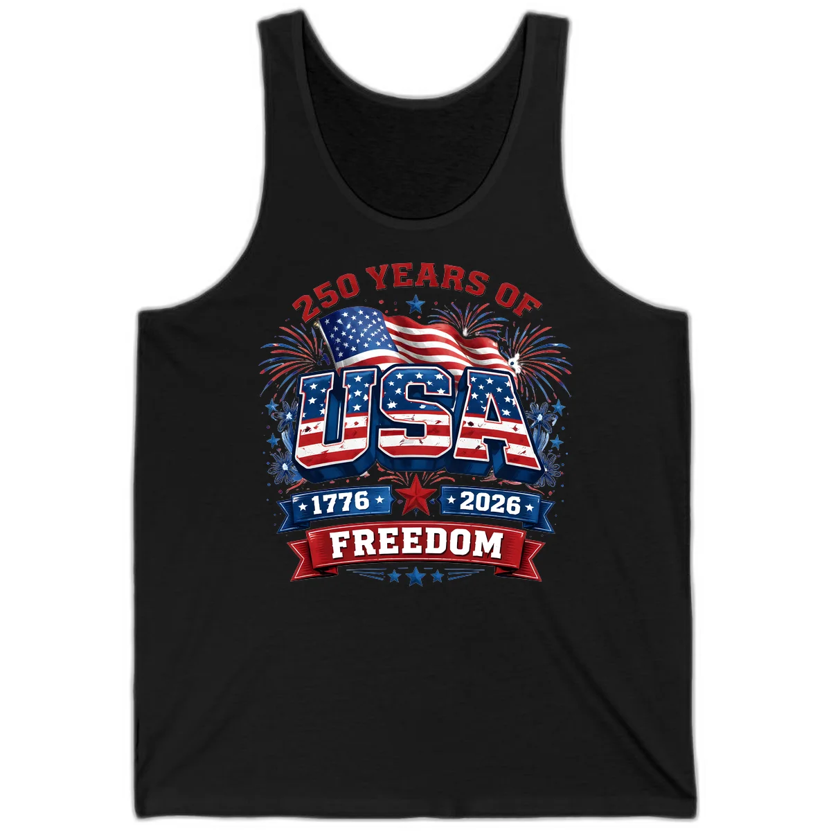 USA 250th Anniversary Freedom Celebration Tank in Black