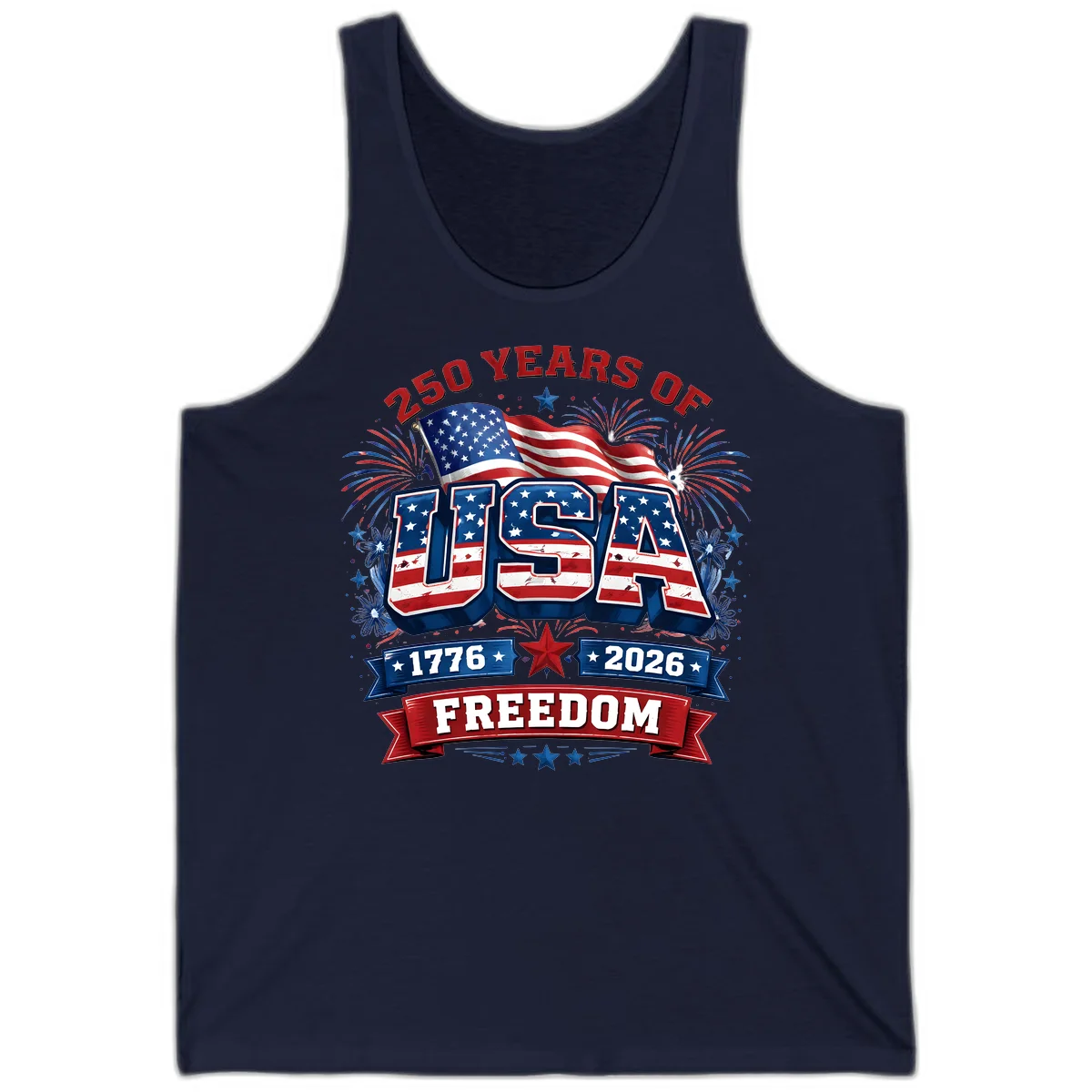 USA 250th Anniversary Freedom Celebration Tank in Navy