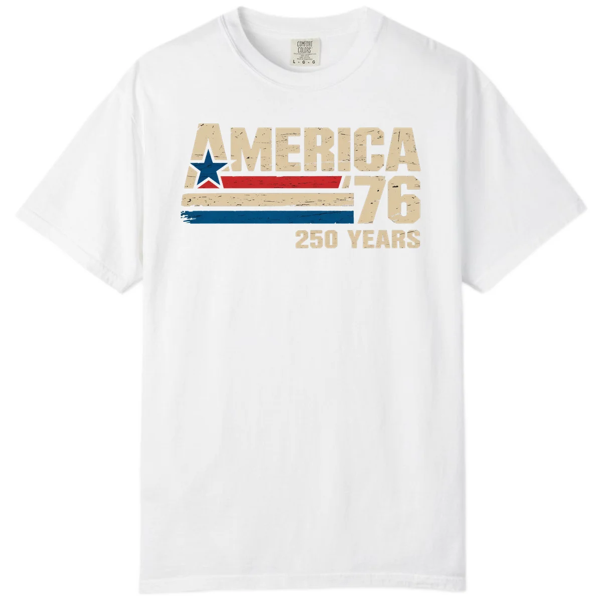 America '76 250 Years Comfort Color in White
