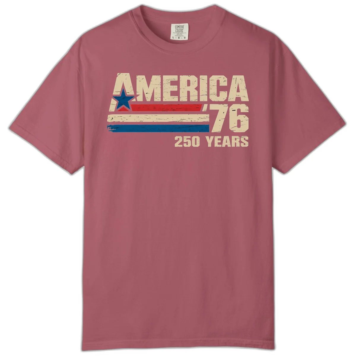 America '76 250 Years Comfort Color in Crimson