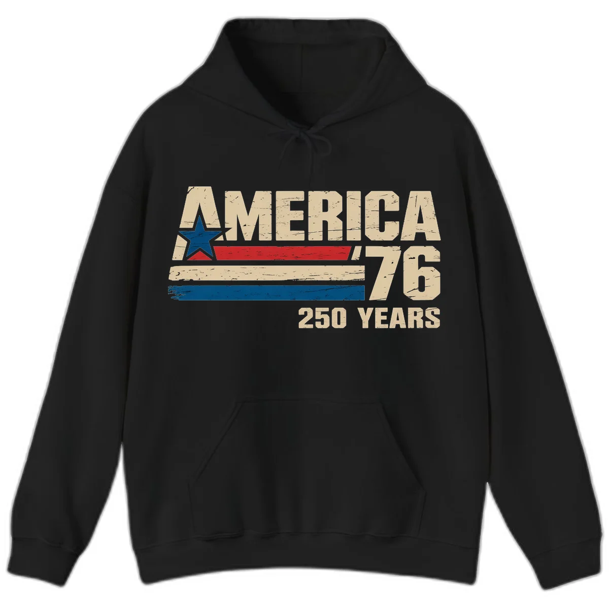 America '76 250 Years Hoodie in Black