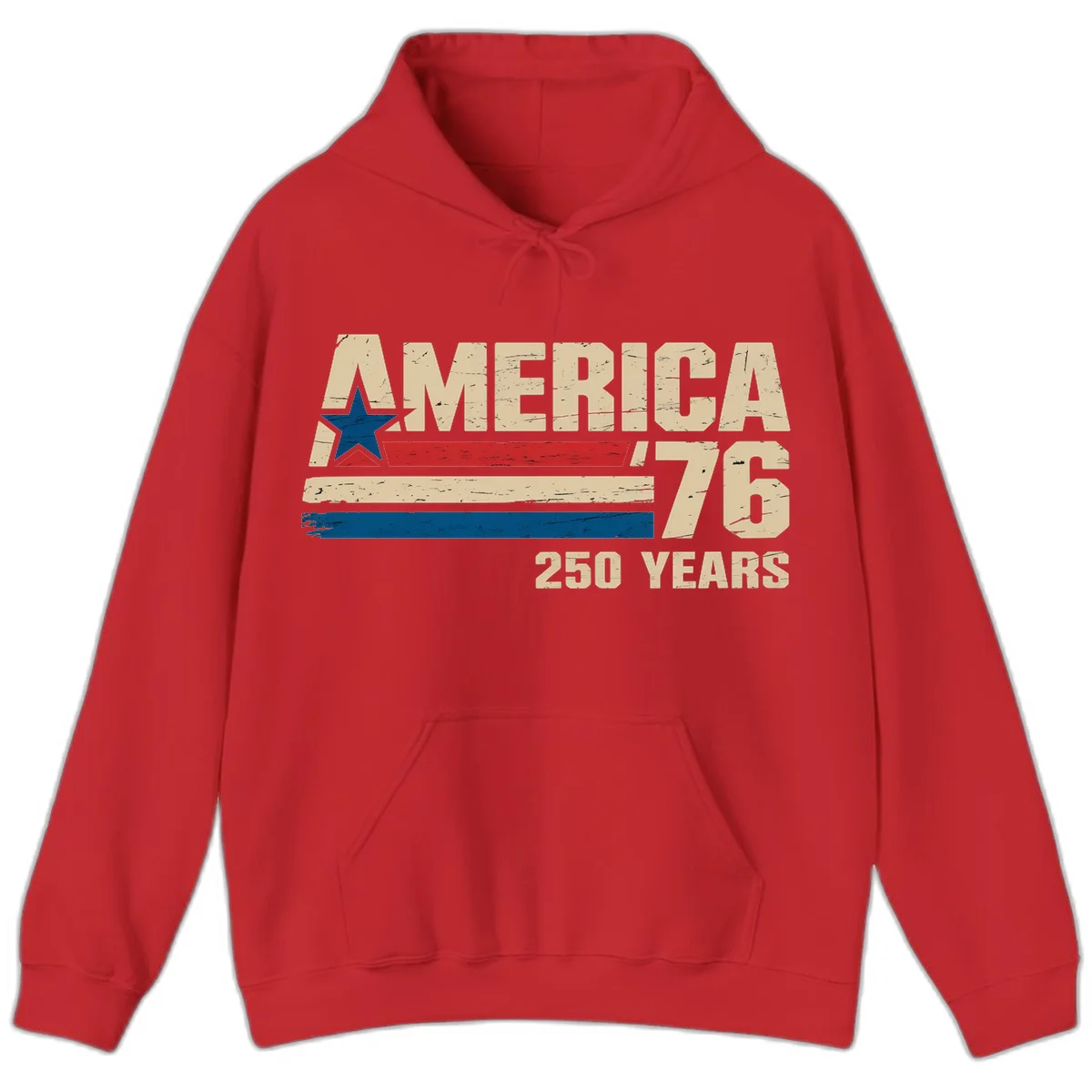 America '76 250 Years Hoodie in Red