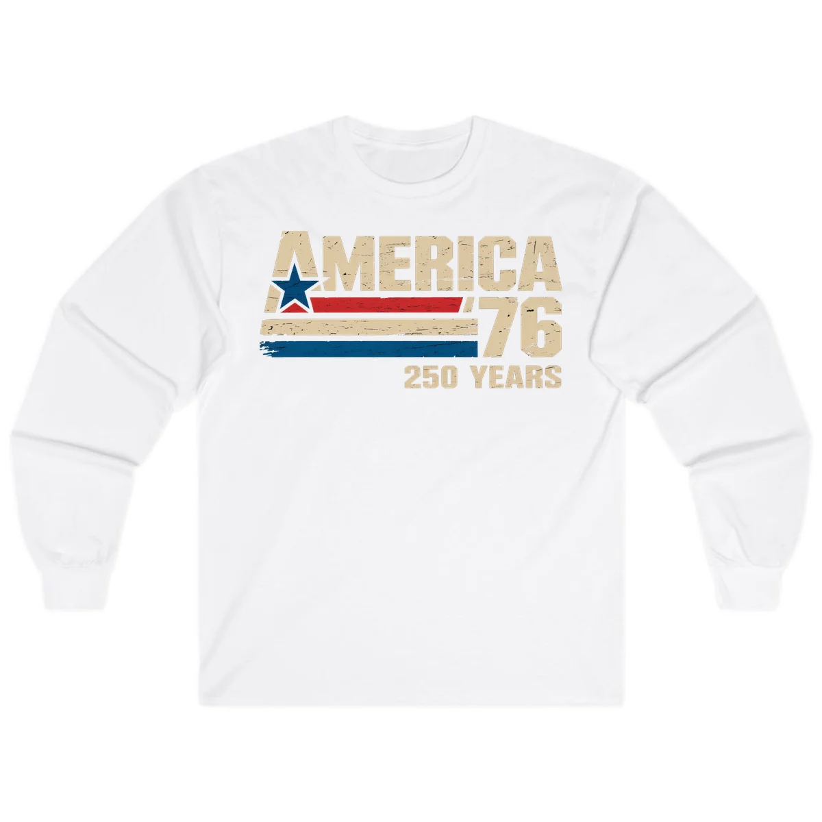 America '76 250 Years Long Sleeve in White