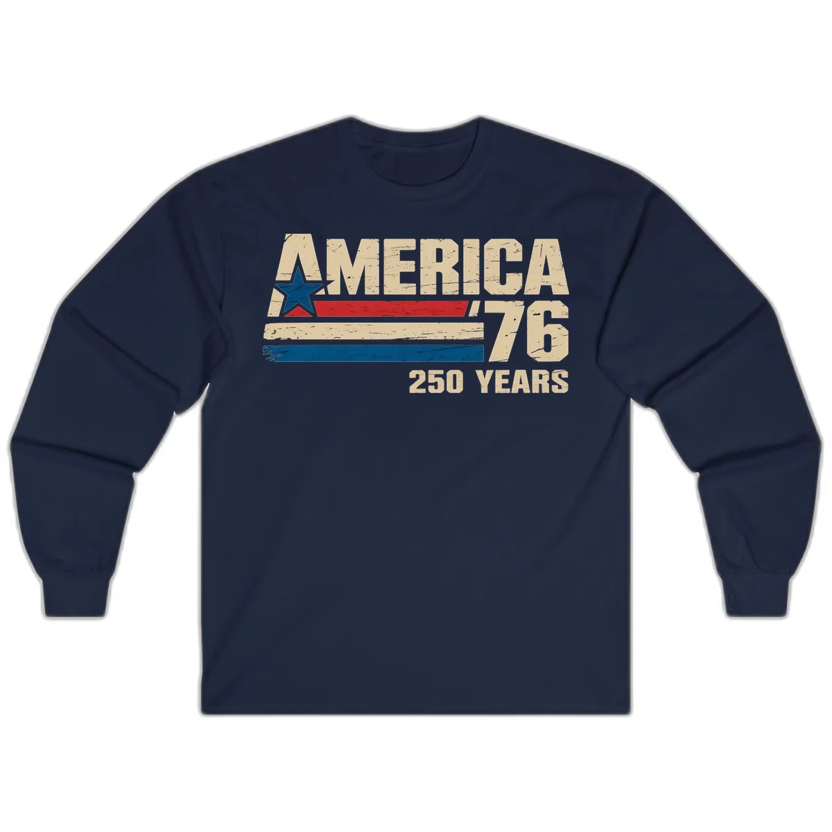 America '76 250 Years Long Sleeve in Navy