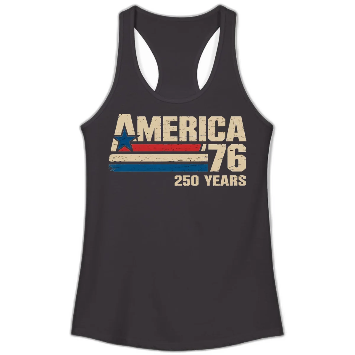 America '76 250 Years Ladies Tank in Black